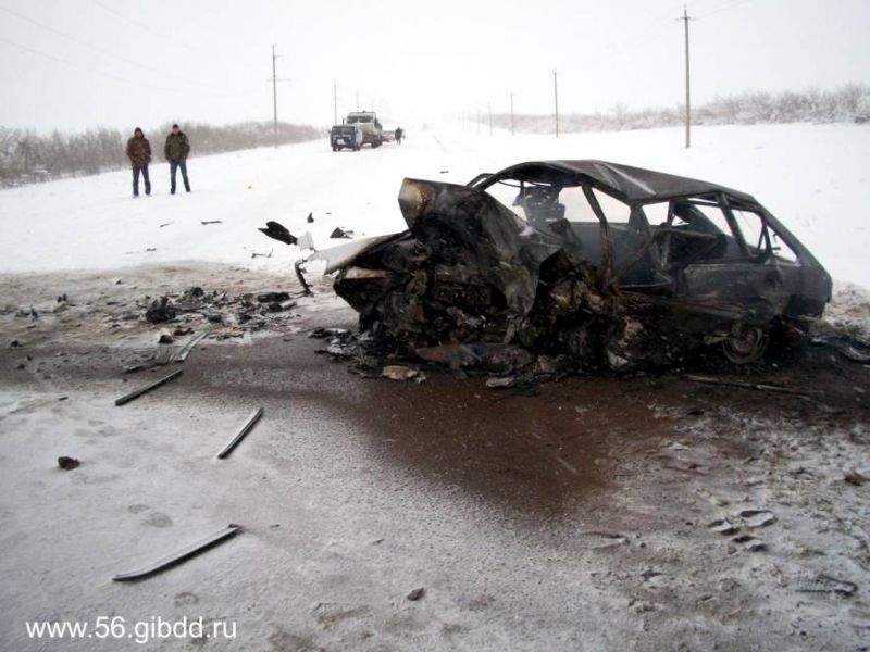 В Оренбуржье в ДТП погибли четыре человека