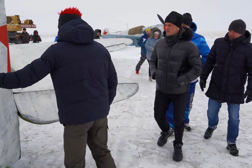 Владимир Ильиных на съемочной площадке