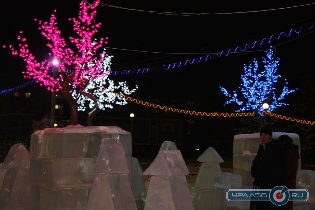 2012 год &mdash; ледовый городок Зимний сад