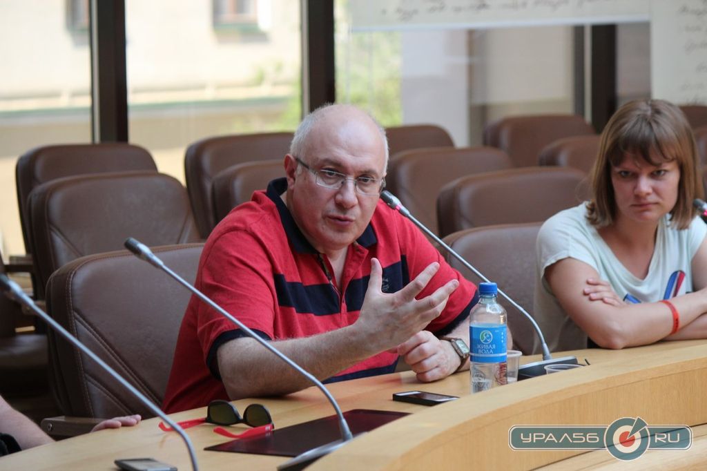 Матвей Ганапольский на встрече с журналистами в Оренбурге. 9.06.2014