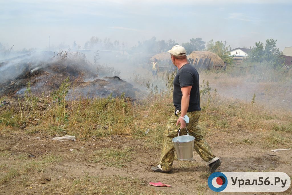 Пожар в селе Горьковское