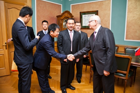 Встреча Юрия Берга с делегацией Китайской Народной Республики