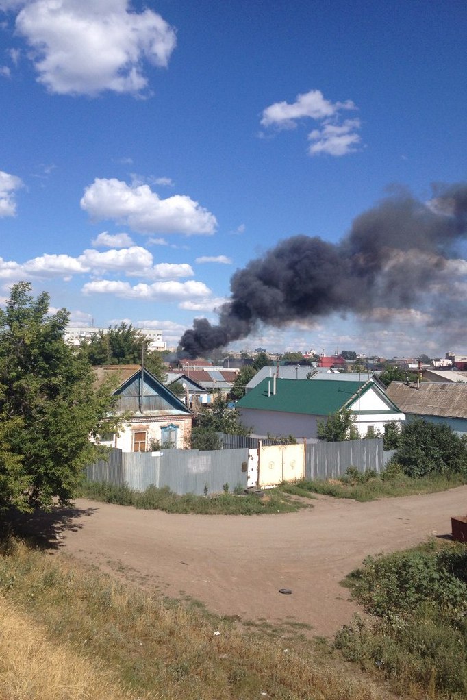 Пожар в Оренбурге