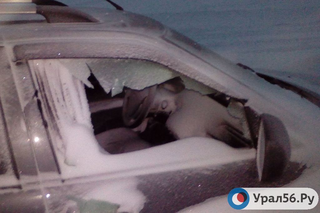 В автомобиле, который попал в снежный плен в районе поворота на Медногорск. Фото: Артур Хазиахметов