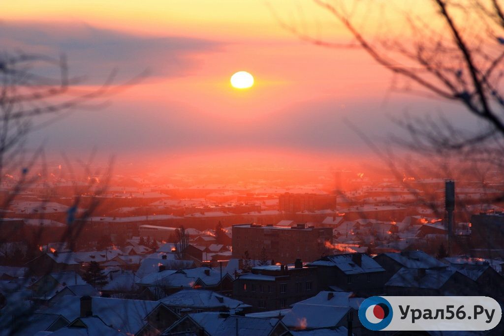 Вид с телевышки на Орск, 21.01.2019
