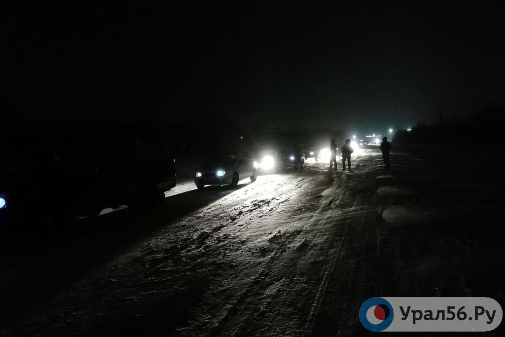 На трассе в районе Гая, 29.01.19