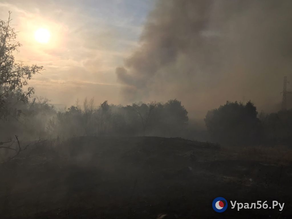 Лесной пожар в Кувандыкском городском округе