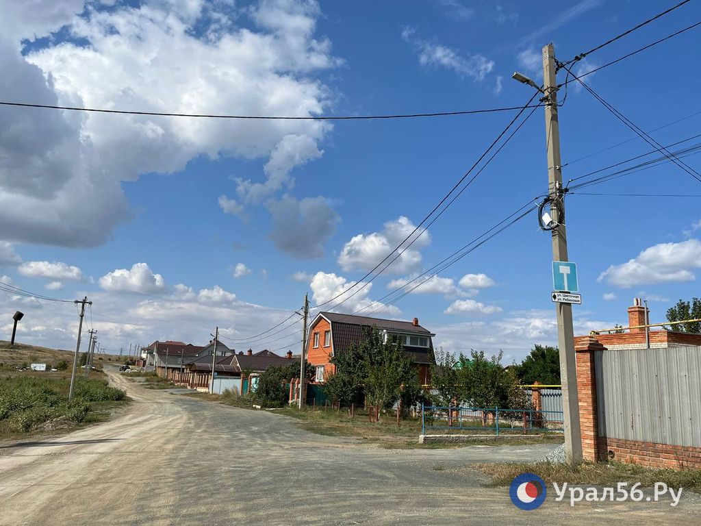 Дорога в п. Мостострой в Орске и знак «Тупик»