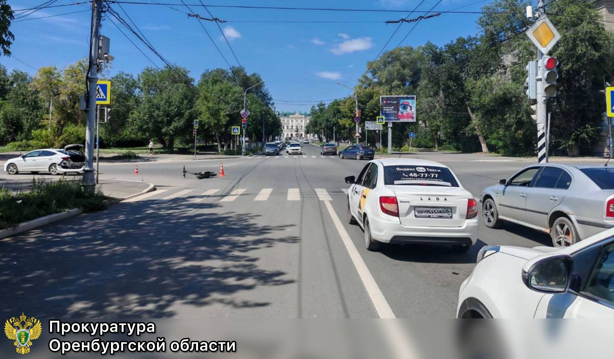 На месте ДТП. Фото: Прокуратура Оренбургской области