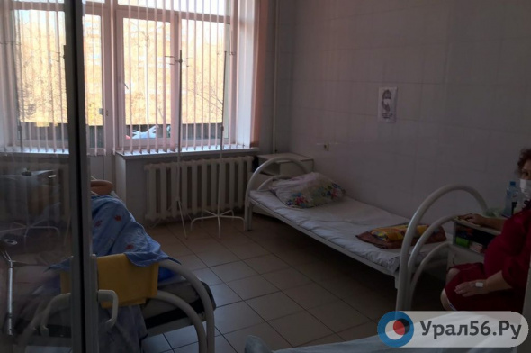 В ковидном госпитале Орска находится всего 9 пациентов