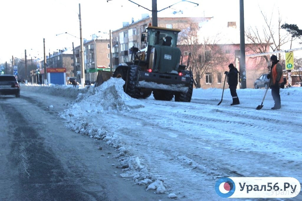 Уборка дорог в Орске, 2018 год