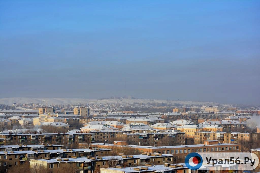 Вид на Орск зимой
