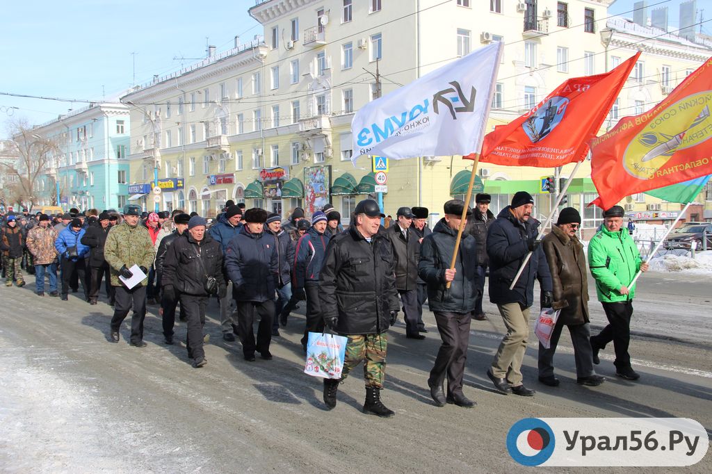 Шествие воинов-интернационалистов в Орске