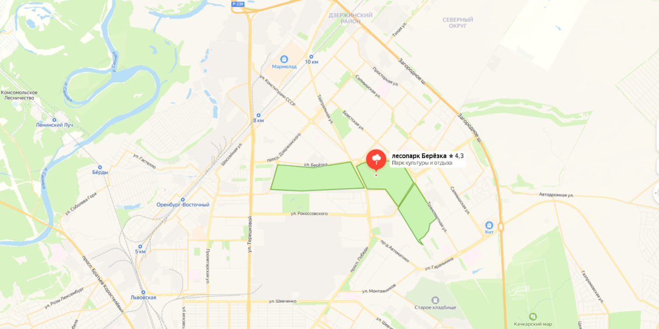 Парк на Яндекс Картах