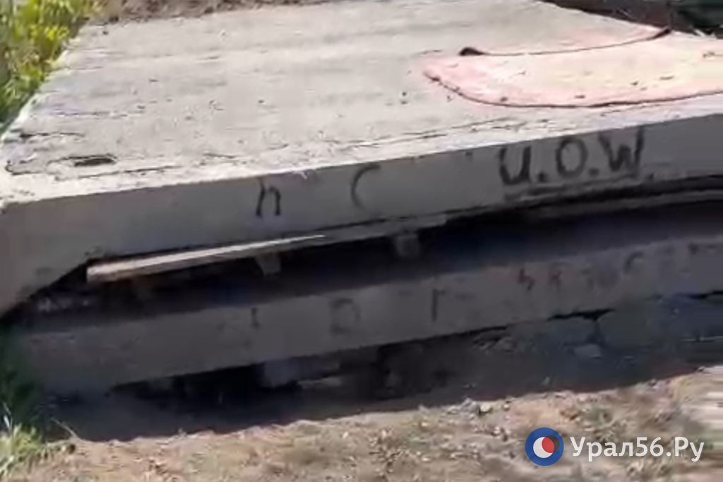 Бетон, под которым оказались бездомные животные в Орске