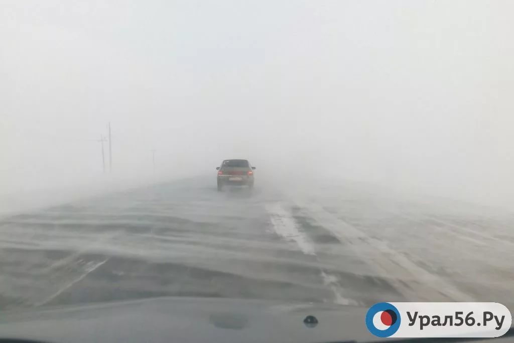 Одна из трасс в Оренбургской области