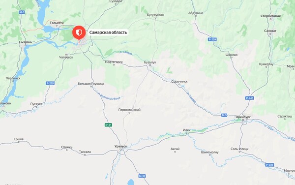 Самарская область. Источник: Яндекс.карты