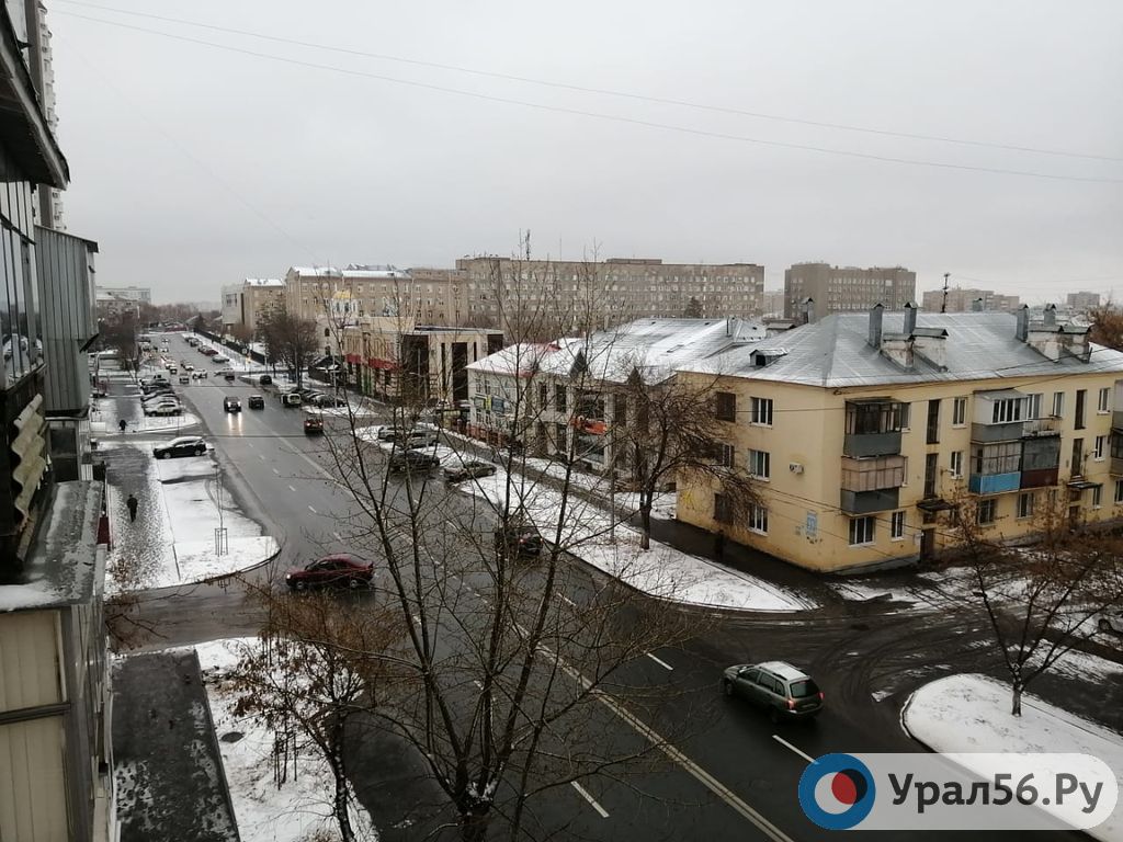 Первый снег в Оренбурге