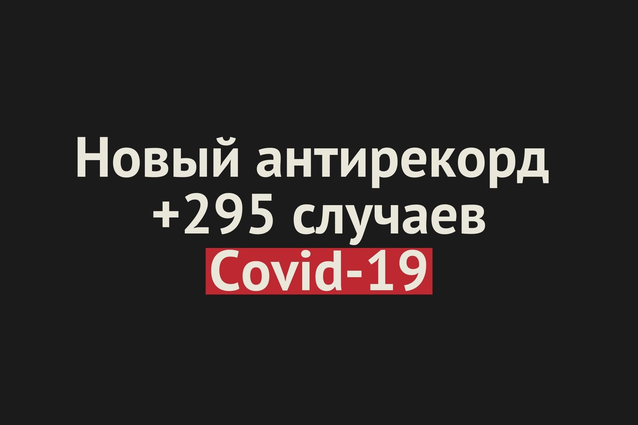Новый антирекорд: в Оренбургской области выявили +295 случаев коронавируса за сутки