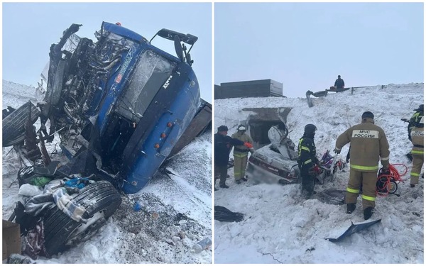 На месте ДТП. Источник: МЧС России по Оренбургской области