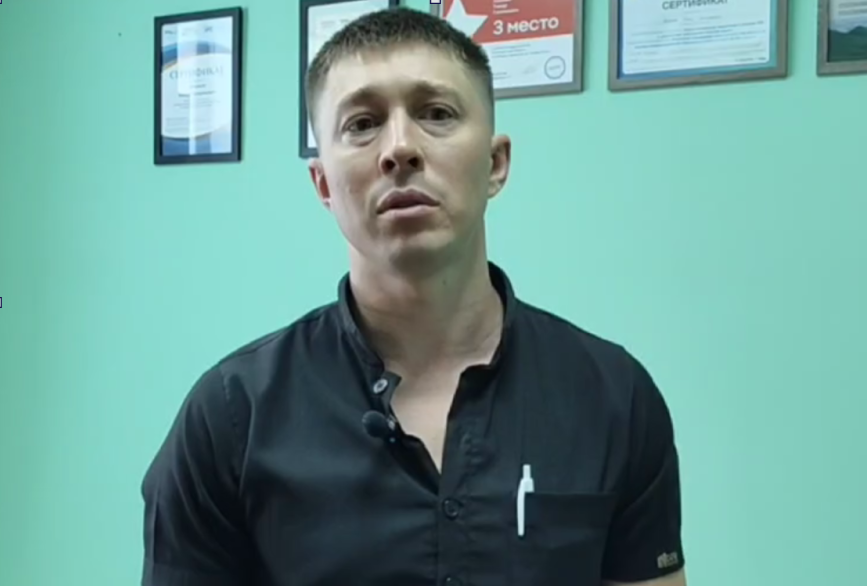 Заведующий эндоскопическим отделением ООКБ № 2 Тимур Хасанов. Кадр из видео ООКБ №2