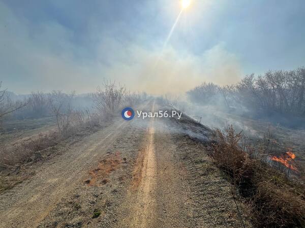 Пожар в районе улицы Борисоглебской в Орске