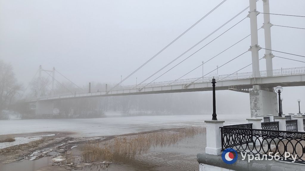 Туман в Оренбурге, 01.04.2024