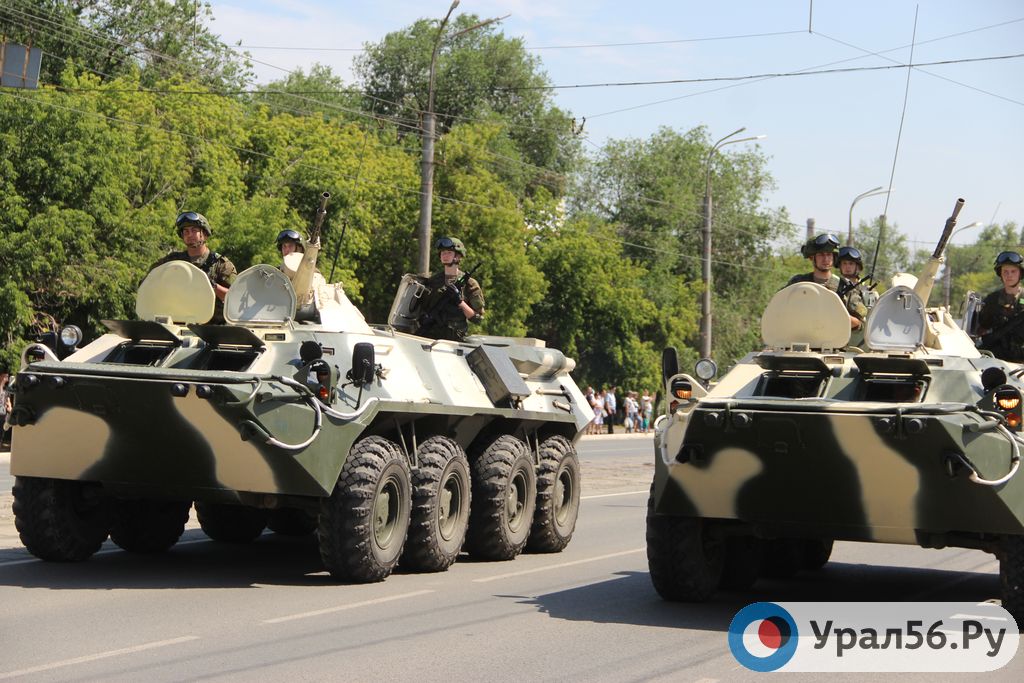 Военная техника на улицах Орска, 25.06.2022