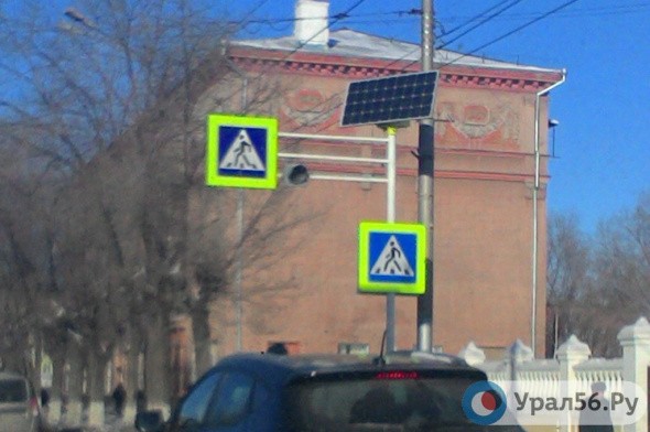 На трассе в Оренбургской области установят светильники на солнечных батареях