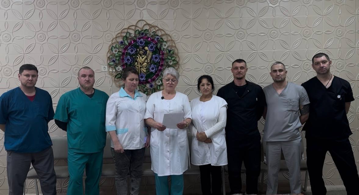 Видеообращение врачей из патологоанатомического отделения ГКБ № 1 ,фото: скриншот видео 