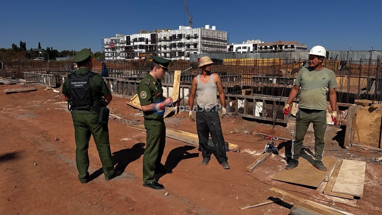 На одной из строек Оренбурга