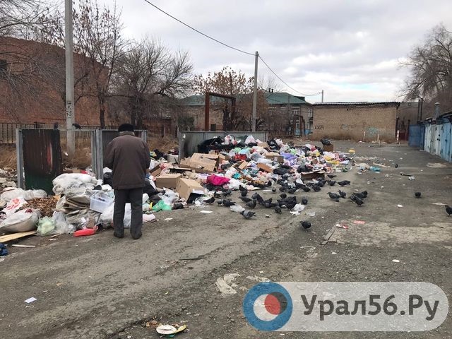 Площадка ТКО в районе ул. Ленинского Комсомола в Орске (фото из архива)