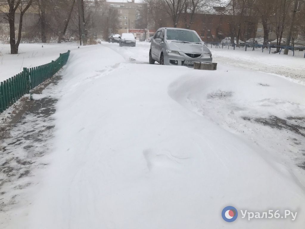 Тротуар в Орске, 23.02.2025