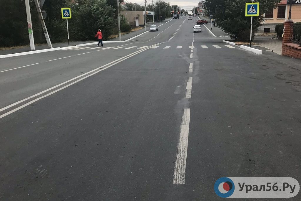 Дорожная разметка в Орске (фото из архива)