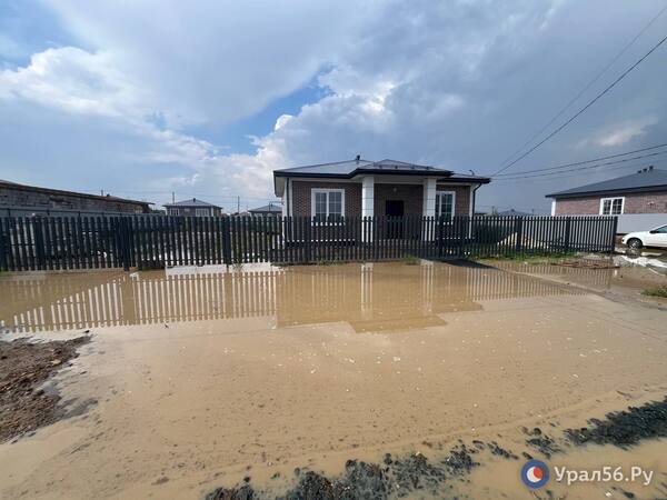 Затопленный участок в новом микрорайоне