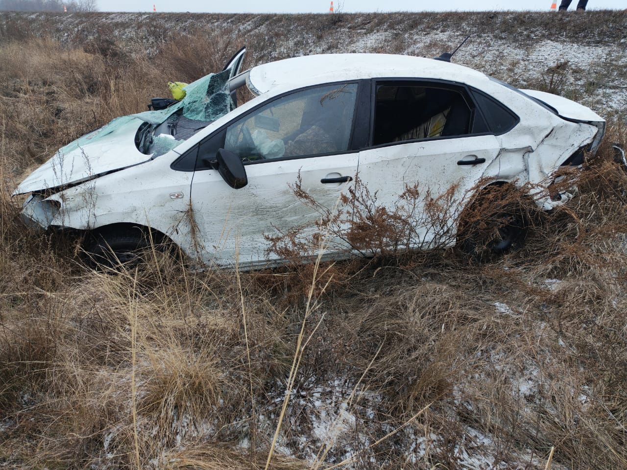 После ДТП. Фото УМВД России по Оренбургской области