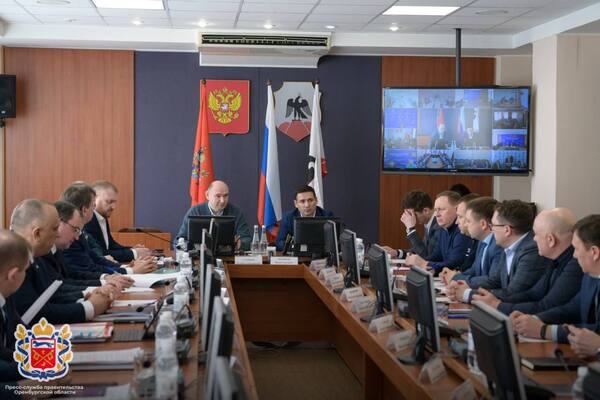 Во время заседания. Источник: Правительство Оренбургской области