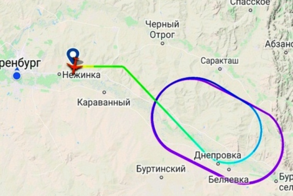 Самолет из Москвы в Орск совершил посадку в Оренбурге. Обратный рейс перенесен