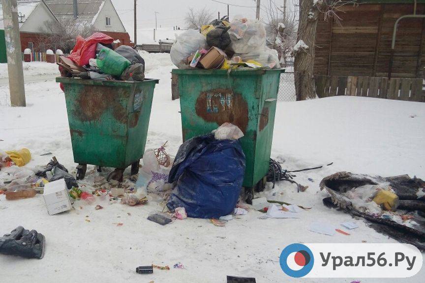 Контейнерная площадка на одной из улиц Орска