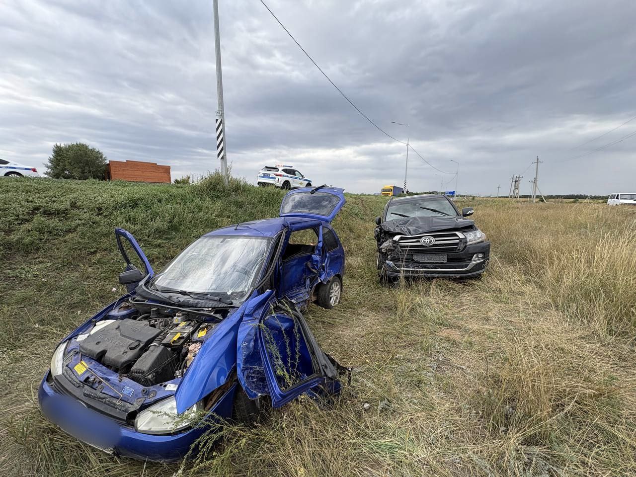 На месте ДТП. Фото УМВД по Оренбургской области 