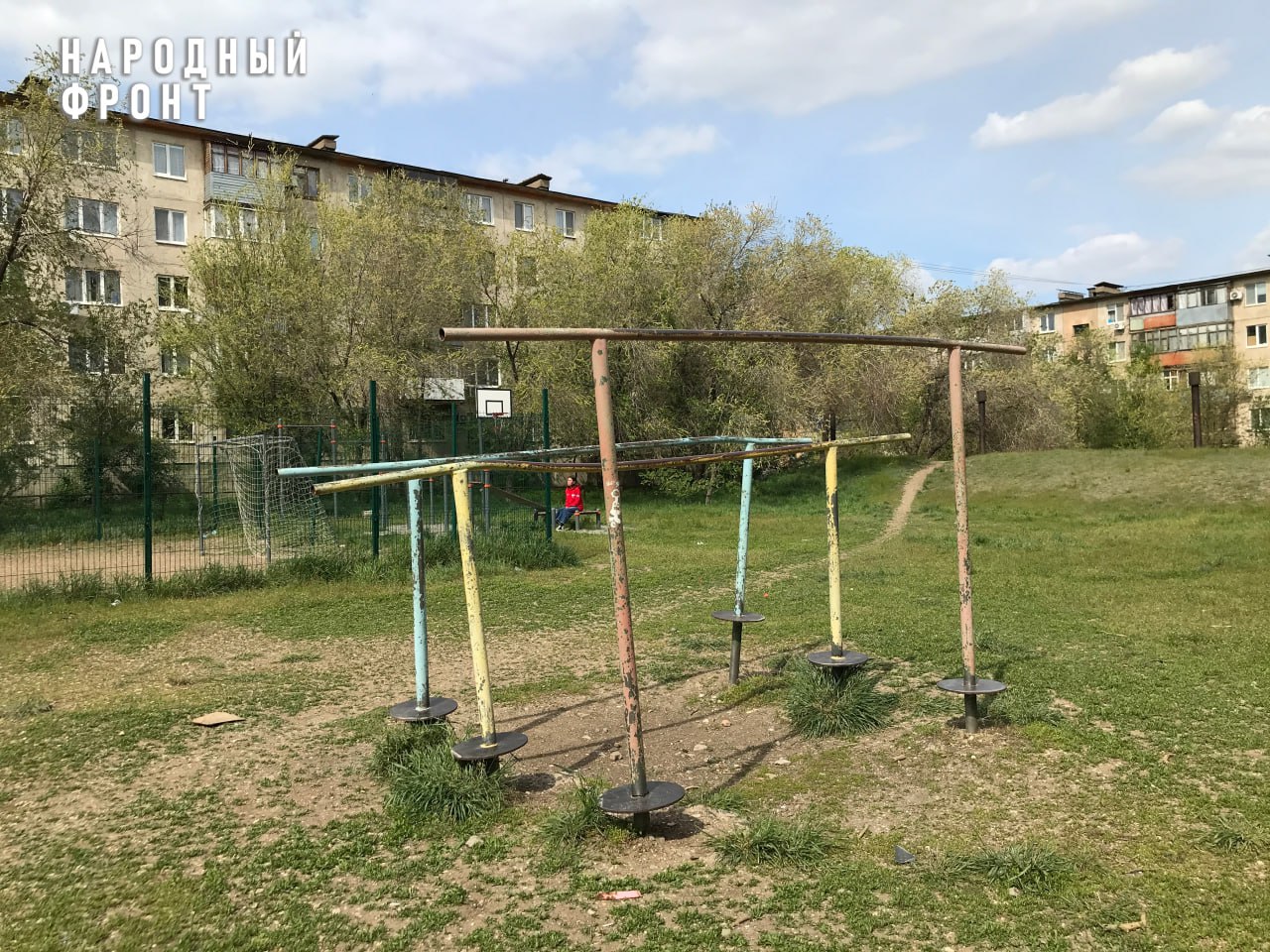 Детская площадка на одной из локаций Оренбургской области. Фото: Народный фронт