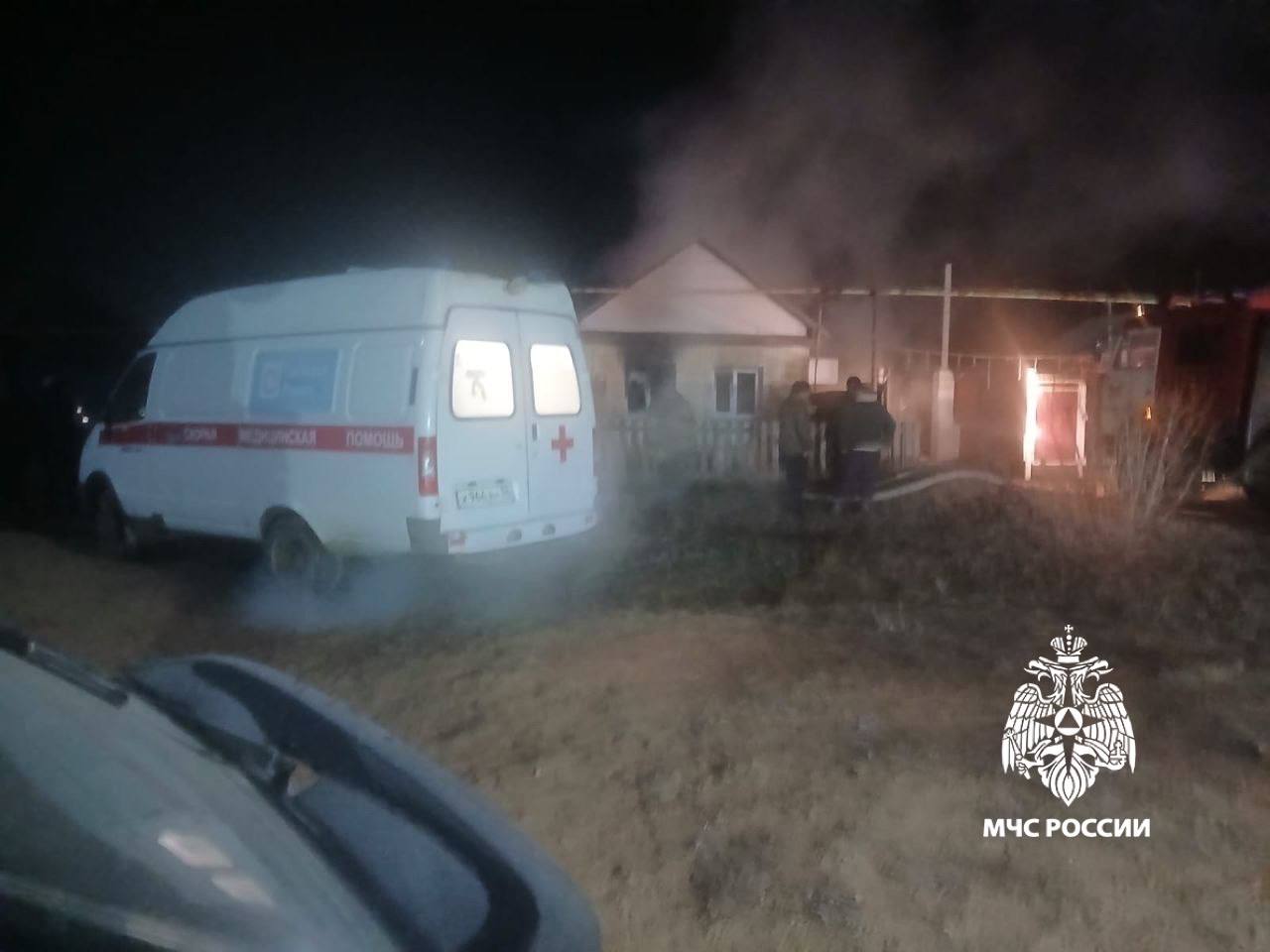 На месте пожара. Источник: МЧС России по Оренбургской области