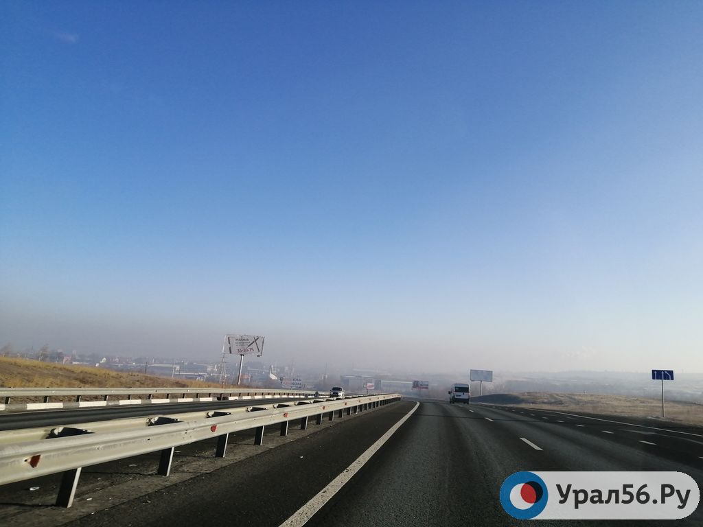 Снято с трассы со стороны Новотроицка