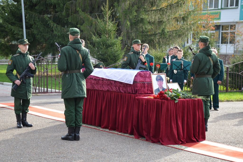 Прощание с военнослужащим. Фото:  Администрация Архангельского района РБ