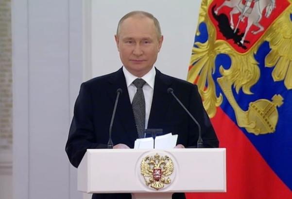 Владимир Путин. Стоп-кадр из видео