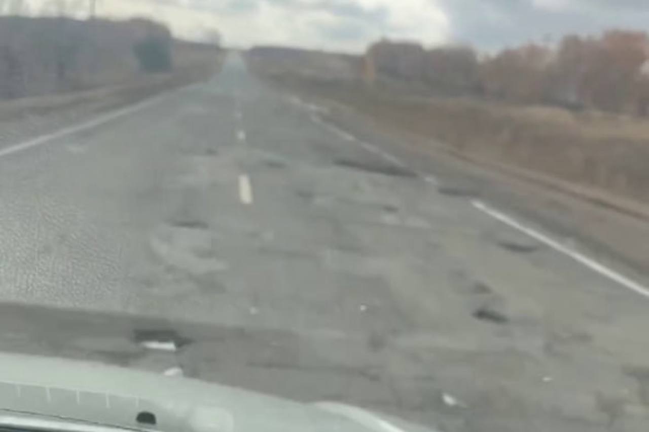 Дорога в Переволоцком районе