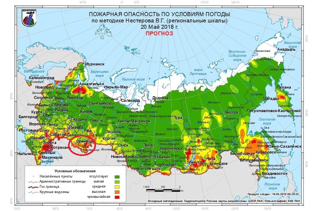 Красный уровень опасности: Оренбургская область под угрозой пожаров