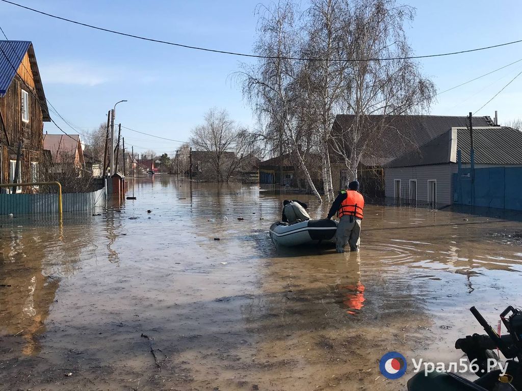 Паводок в Оренбургской области, апрель 2024 года