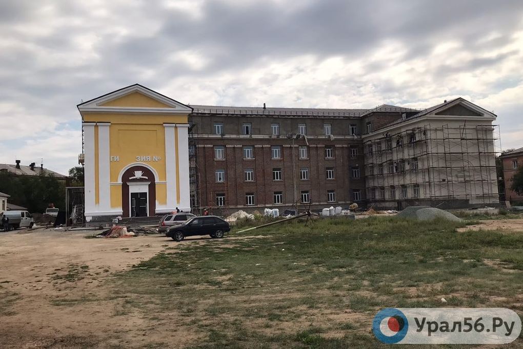 Ремонт здания школы в Оренбургской области. Фото из архива