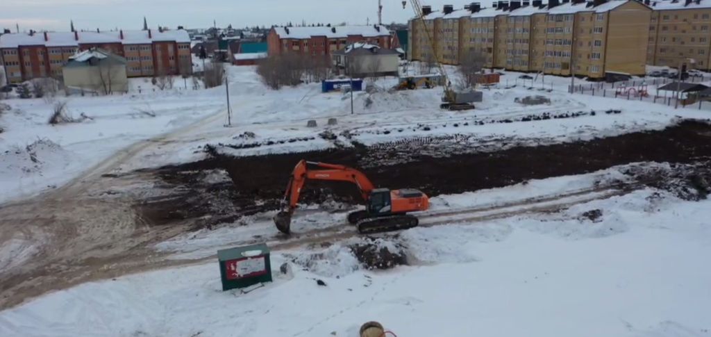 Строительство школы в Бузулуке. Фото: ТГК главы города Владимира Пескова